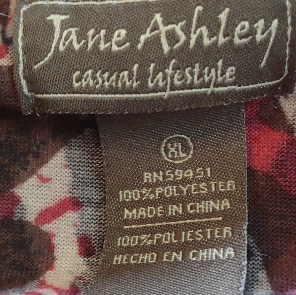 Jane Ashley casual lifestyle women's size xl long sleeve shirt top blouse - Picture 4 of 4